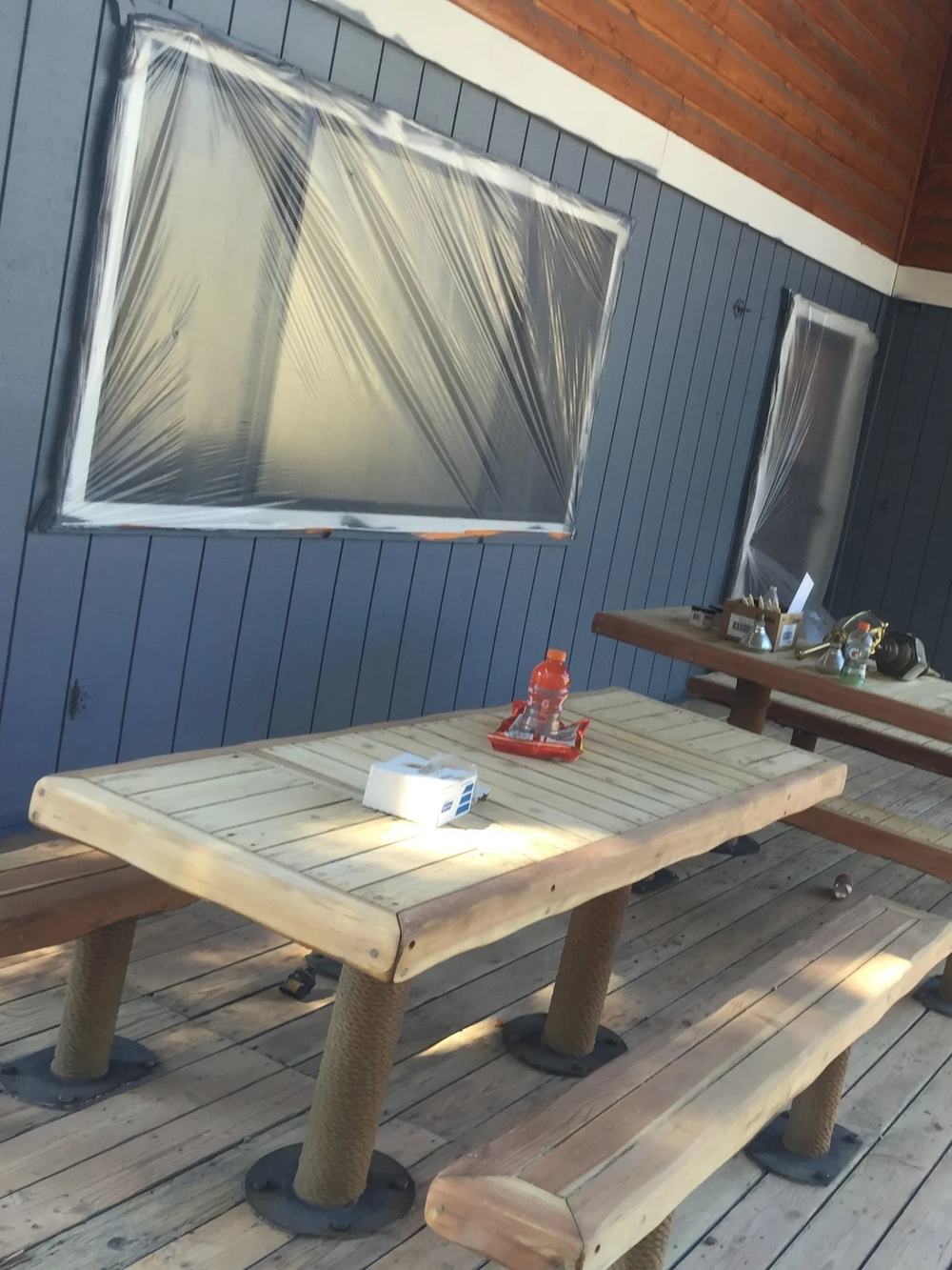 Woodsy home exterior in Morning Breeze palette by Highland Coat Painting — photo 4 of 5